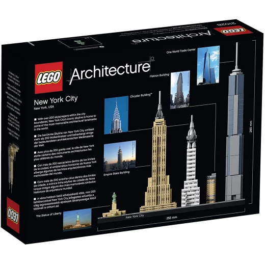 LEGO Architecture New York City Model Building Set, Skyline Collection with 4 Buildings and Minature Statue of Liberty - ليجو - Image 12
