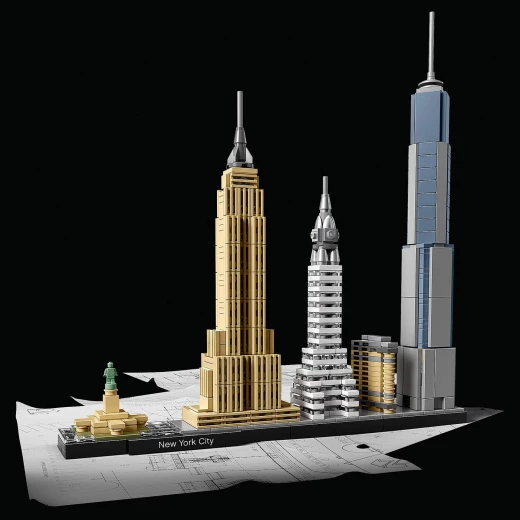 LEGO Architecture New York City Model Building Set, Skyline Collection with 4 Buildings and Minature Statue of Liberty - ليجو - Image 11