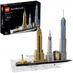 LEGO Architecture New York City Model Building Set, Skyline Collection with 4 Buildings and Minature Statue of Liberty - ليجو