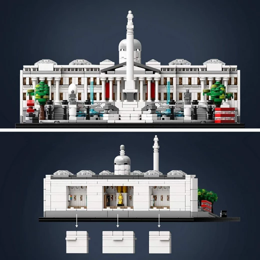 LEGO Architecture Trafalgar Square Building Set with London Landmark National Gallery Collectible Model, 1197 pieces. - ليجو - Image 5