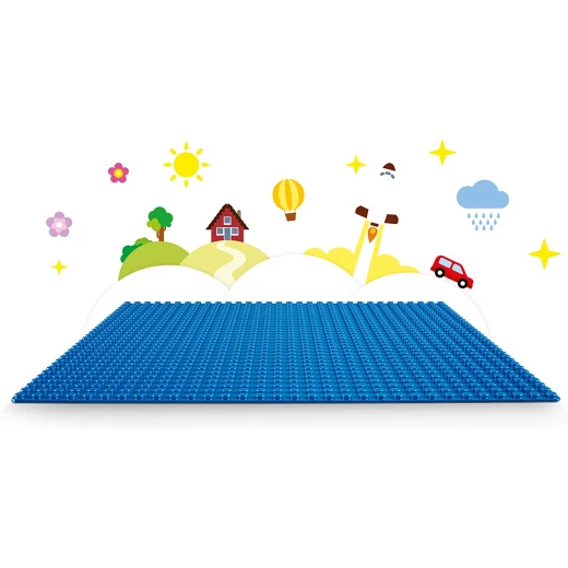 LEGO Classic Blue Baseplate 10 x 10 Inch/32 x 32 Studs Stackable Building Board, Creations Sheets Builders - ليجو - Image 8