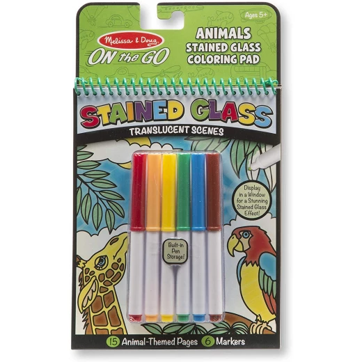 Melissa & Doug On The Go - Stained Glass - Animals Melissa & Doug On The Go - Stained Glass - Animals