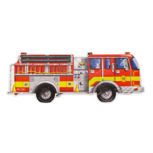 Melissa & Doug Giant Fire Truck Floor 24 Pieces - ميليسا اند دوج - Image 2