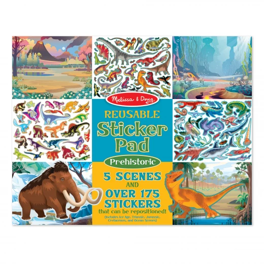 Melissa & Doug Reusable Sticker Pad, Prehistoric Design Melissa & Doug Reusable Sticker Pad, Prehistoric Design
