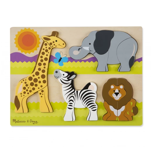 Melissa and Doug Chunky Jigsaw Puzzle - Safari - ميليسا اند دوج - Image 3