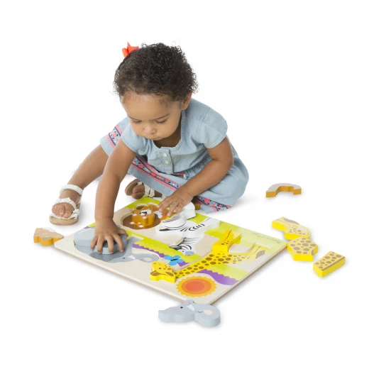 Melissa and Doug Chunky Jigsaw Puzzle - Safari - ميليسا اند دوج - Image 2