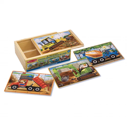 Melissa and Doug Construction Jigsaw Puzzles in a Box Melissa and Doug Construction Jigsaw Puzzles in a Box