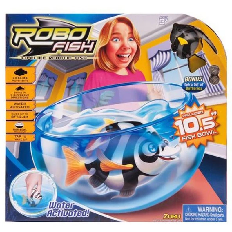 Robo Fish- Wave 5 Deep Sea w bowl - نيو بوي