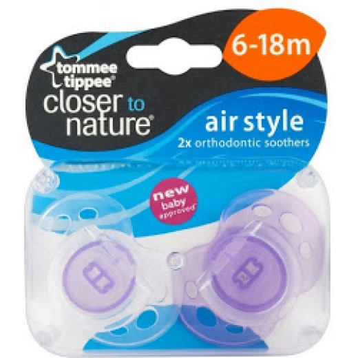Tommee Tippee Soother Air Style, 6-18 شهر, Assortment - تومي تيبي - Image 3