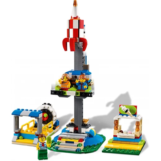 LEGO Creator 3in1 Fairground Carousel Building Kit, New 2019 (595 Pieces) - ليجو - Image 2
