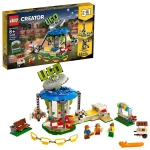 LEGO Creator 3in1 Fairground Carousel Building Kit, New 2019 (595 Pieces) - ليجو