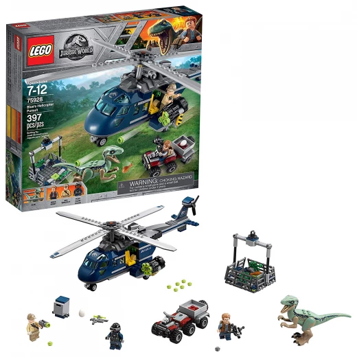 LEGO Jurassic World Blue’s Helicopter Pursuit Building Kit (397 Pieces) LEGO Jurassic World Blue’s Helicopter Pursuit Building Kit (397 Pieces)