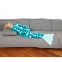 Kanguru The Sirena Kids Fleece mermaid blanket - Turquoise