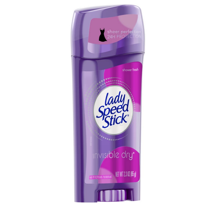 Lady Speed Stick by Mennen Invisible Dry Antiperspirant & Deodorant Solid Shower Fresh2.3oz - ليدي سبيد ستيك