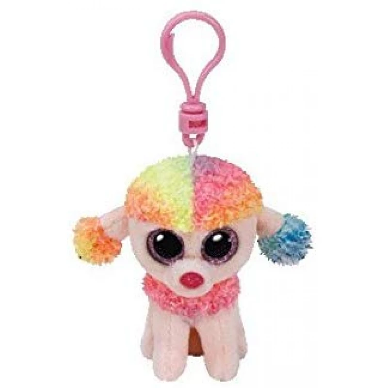 Ty Beanie Boos Rainbow the Poodle Clip