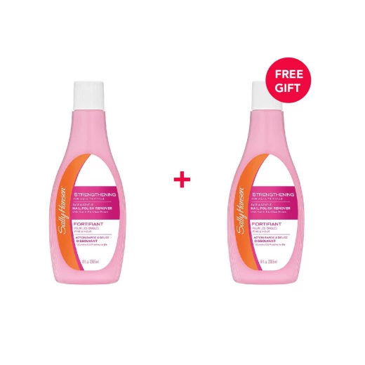 Sally Hansen Nail Polish Remover, Strengthening, 236 ml - White Friday Offer - Buy 1 Get 1 Free