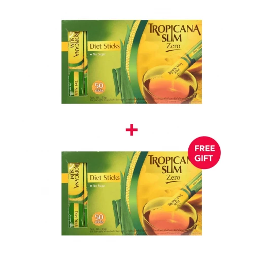 Tropicana Slim Zero Calorie Sweetener 50pc - White Friday Offer - Buy 1 Get 1 Free Tropicana Slim Zero Calorie Sweetener 50pc - White Friday Offer - Buy 1 Get 1 Free