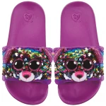 Stuffems Toy Shop Ty Flippable Fashion Slides - Dotty - Size Large (4-6) - Ty