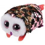T&Y Ty Teeny Flippables Checks - Sequin Pink/blk owl 4" - Ty