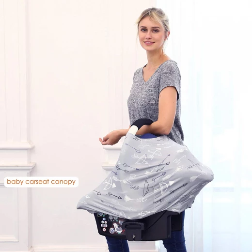 Hicoco Nursing Cover Carseat Canopy - Baby Breastfeeding Cover - هيكوكو - Image 7