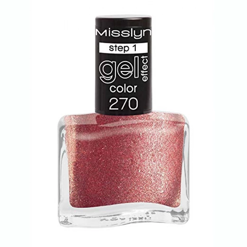 Misslyn Gel Effect Nail Polish Long Lasting High Gloss Finish 15ml for Professional Manicure - Misslyn