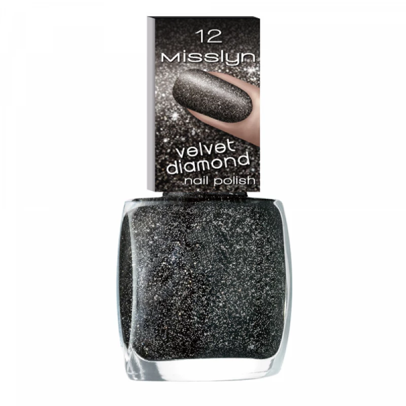 Misslyn Velvet Diamond Nail Polish No. 12 Universe - ميسلين كوزمتكس
