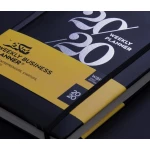 أجندة مفكرة للأعمال 2020 - متوفرة بألوان متعددة - أزرق - مفكرة