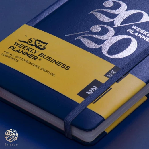 أجندة مفكرة للأعمال 2020 - متوفرة بألوان متعددة - أزرق - مفكرة - Image 3