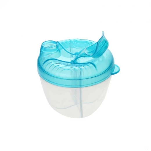 Potato Portable Four Compartment Milk Powder Box, Blue