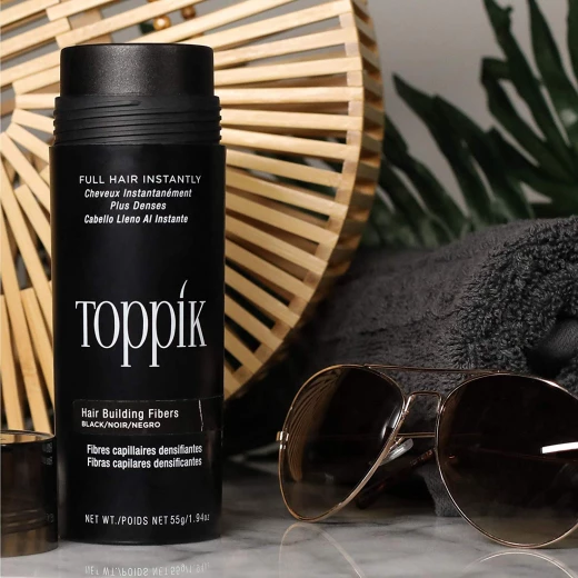 Toppik Hair Building Fibers, Black, 55 g - Toppik - Image 3