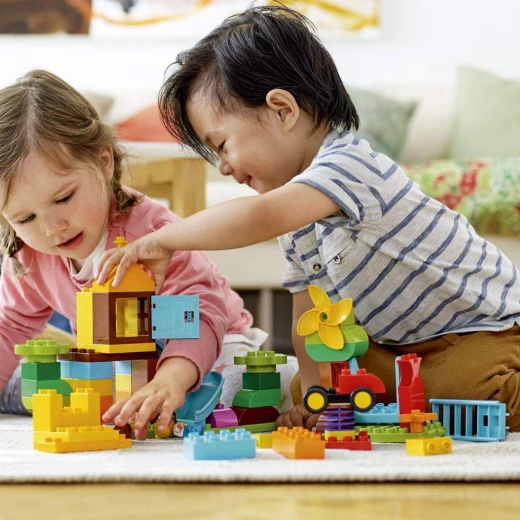 Lego Large Playground Brick Box 71 Pieces - ليجو - Image 2