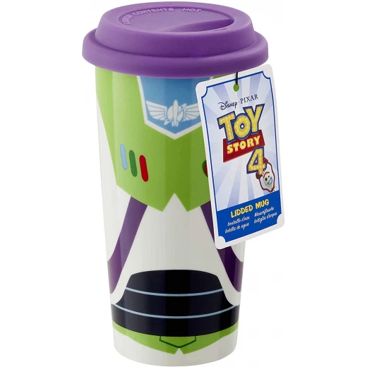 Funko Disney Toy Story Buzz Lightyear Travel Mug With Lid, 473 ml Funko Disney Toy Story Buzz Lightyear Travel Mug With Lid, 473 ml