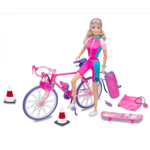 M & C Toys, Kari Michell Doll On Cycling - ام اند سي توي سنتر ال تي دي - Image 2