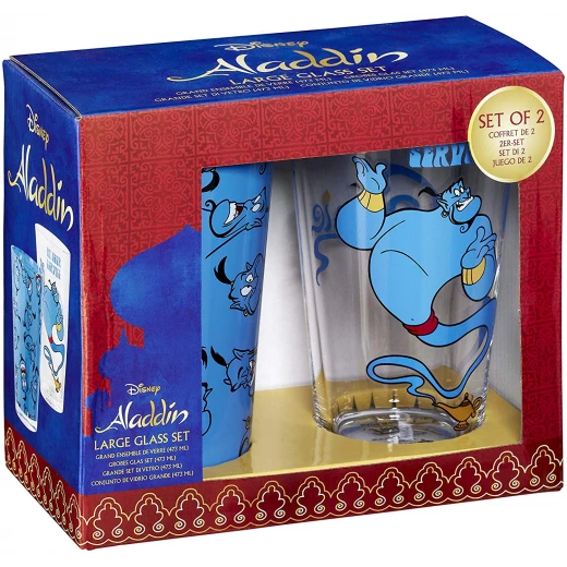Funko Aladdin Large Glass Set 473ml, One Size - At Your Service Funko Aladdin Large Glass Set 473ml, One Size - At Your Service