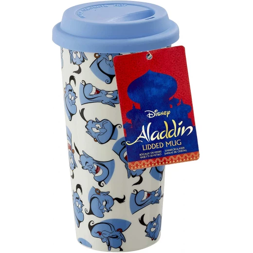 Funko Aladdin Lidded Mug, Porcelain, 473ml - Genie Pattern Funko Aladdin Lidded Mug, Porcelain, 473ml - Genie Pattern