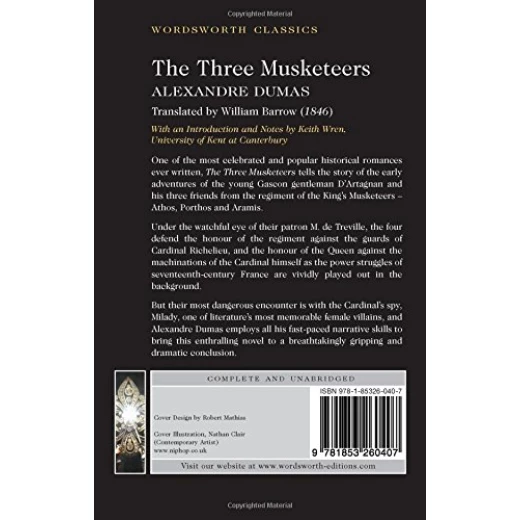The Three Musketeers (Wordsworth Classics) Paperback,592 pages - Image 2