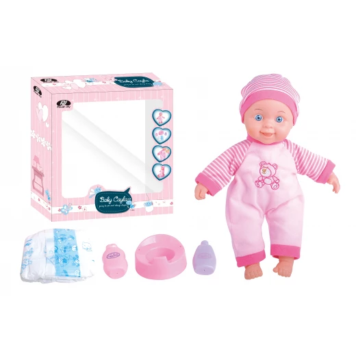"P.JOY BABY CAYLA NAPPIES SET 12""/30CM WITH 4 SOUNDS B/O" "P.JOY BABY CAYLA NAPPIES SET 12""/30CM WITH 4 SOUNDS B/O"