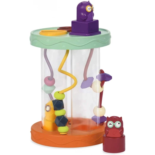 B. Toys – Hooty-Hoo Owl – Shape Sorter with Whacky Sounds & Bead Toy Maze B. Toys – Hooty-Hoo Owl – Shape Sorter with Whacky Sounds & Bead Toy Maze