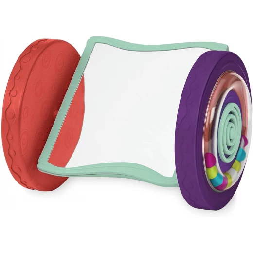 B. Toys – Looky-Looky Crawl Along Mirror – Sensory Crawling Toy for Babies B. Toys – Looky-Looky Crawl Along Mirror – Sensory Crawling Toy for Babies