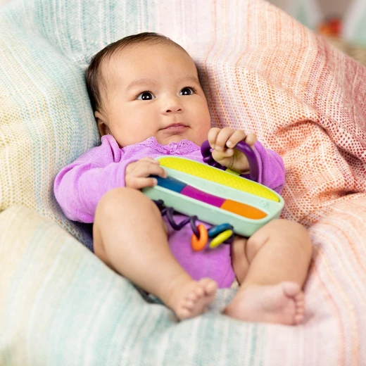 B. Toys – Wee Jams Radio – Lights & Music Portable Rattle – Musical Toys for Babies - بي. تويز - Image 2