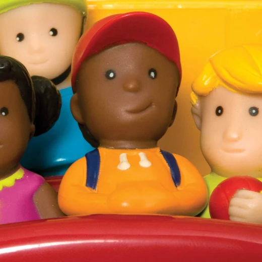 B. Toys – Boogie Bus Rrrroll Models – Interactive Yellow School Bus Toy – Lights & Sounds – 6Piece - بي. تويز - Image 2