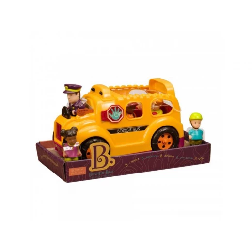 B. Toys – Boogie Bus Rrrroll Models – Interactive Yellow School Bus Toy – Lights & Sounds – 6Piece - بي. تويز - Image 4