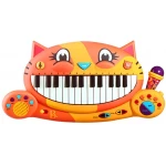 B. toys – Meowsic Toy Piano – Children’S Keyboard Cat Piano with Toy Microphone For Kids 2 years + - بي. تويز