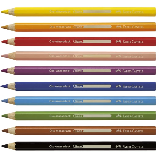 Faber castell- jumbo Triangular colored pencils- 10 - فابر كاستل - Image 2