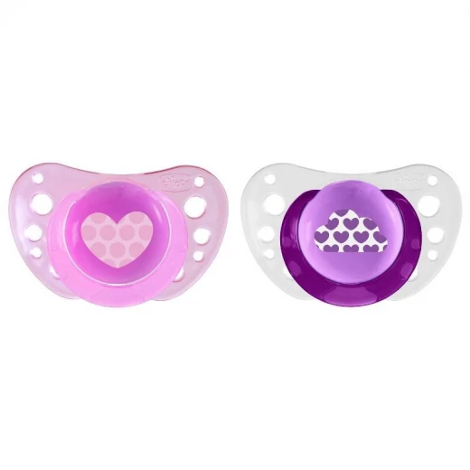 Chicco Physio Air Orthodontic Pink Soother 6-16 شهر + 2pcs Chicco Physio Air Orthodontic Pink Soother 6-16 شهر + 2pcs