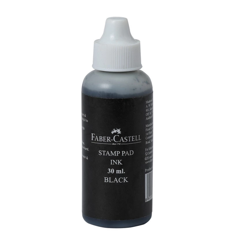 Faber-Castell Stamp Ink 30 ml black - فابر كاستل