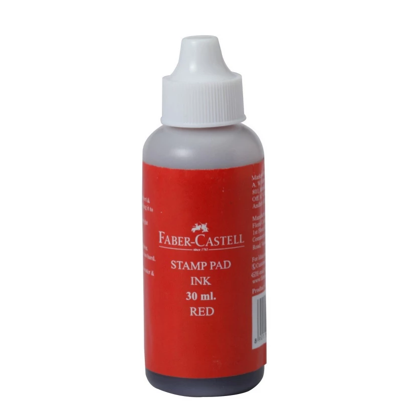 Faber-Castell Stamp Pad Ink - 30ml (Red) - فابر كاستل
