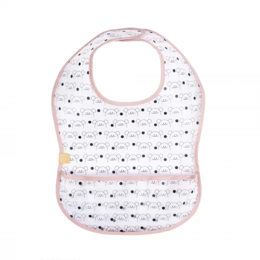 Lassig Eva Bibs Little Chums- Mouse Lassig Eva Bibs Little Chums- Mouse