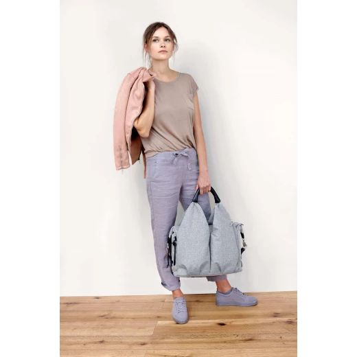 Lassig Neckline Bag-  Black Melange - لاسيج - Image 2