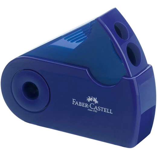 Faber Castell Sleeve Double Hole Sharpener Box, Blue